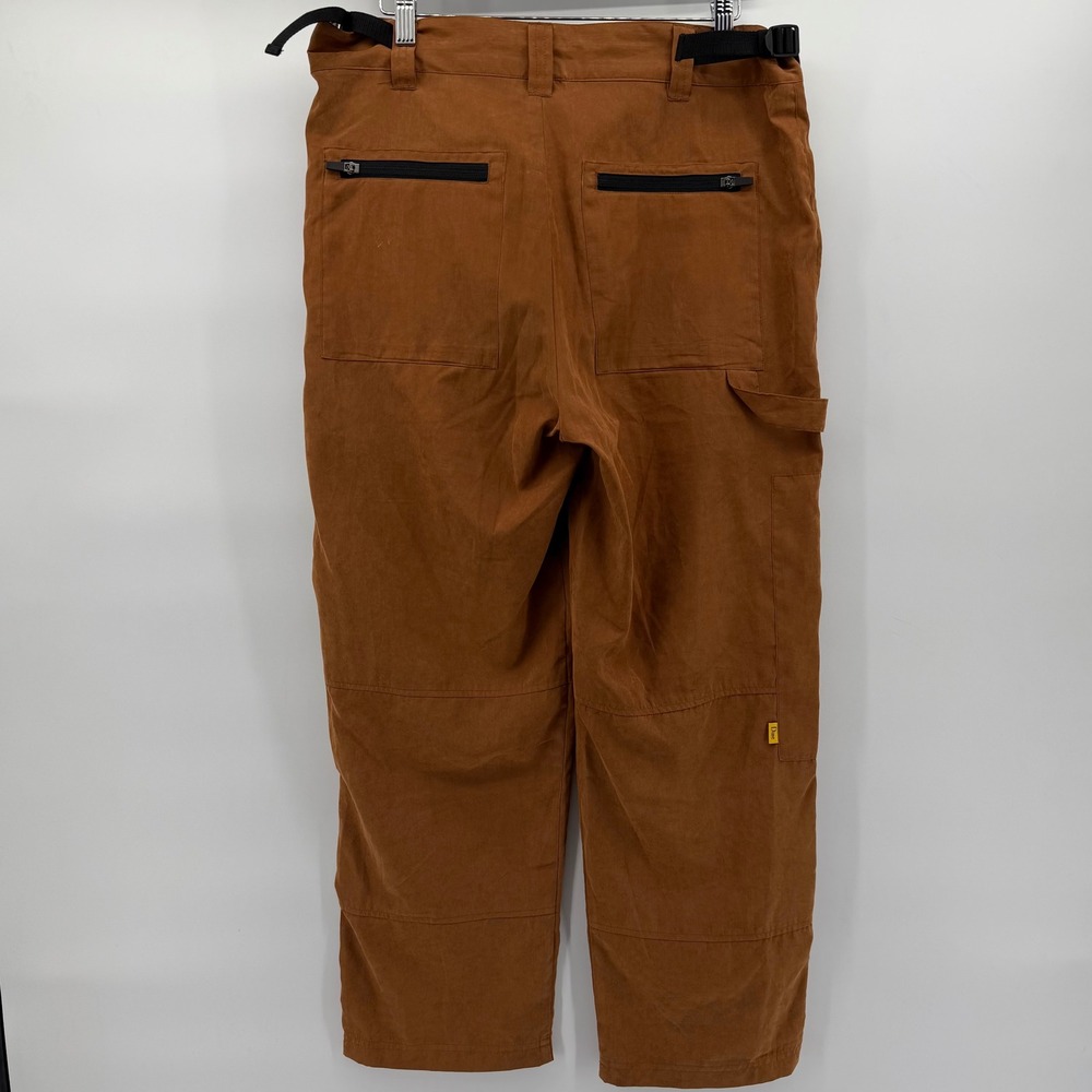 Dime Cargo Pants Men Medium Brown Integrated Belt Utility Skate Gorpcore - Picture 3 of 13